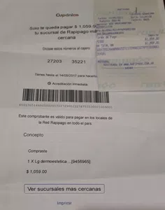 Envíenme los de código de reserva y comprobante de turno con datos del comercio