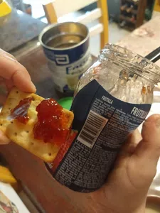 Plastico dentro de mermelada frutilla la campagnola