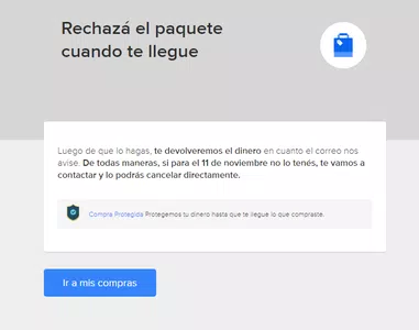 Problema con una compra que no llega y mercadolibre no me quiere dar la plata