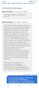 Cancelación de reserva con nota de crédito a mi favor confirmada por despegar