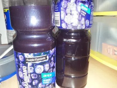 Jugos de arándanos (sabor feo y aguado)