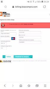 No puedo comprar los diamantes con mi tarjeta de débito maestro