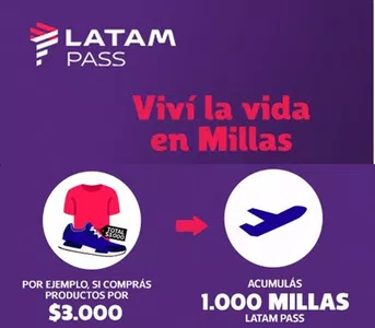 Acreditación millas latampass por compras en netshoes