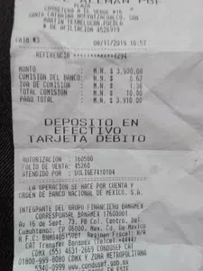 Ya pague el producto 3900 marcadora de salvas 9mm a la cuenta num.524024202