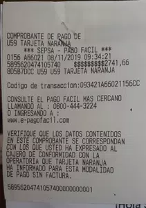 Quiero mandar el tiket de pago