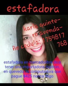 Karla Q**** N****, estafadora