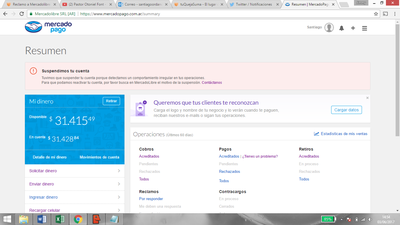 Que me devuelvan mi dinero que obtuve de las ventas en mercado libre