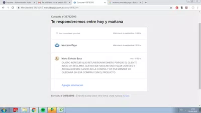 Mercado pago nunca me devolvió el dinero que me retuvieron por su mal manejo