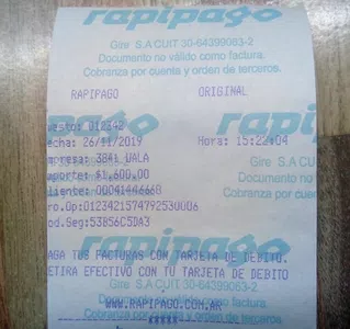 Recuperar el dinero de rapipago