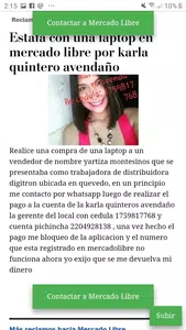 Estafa en mercado libre ecuador