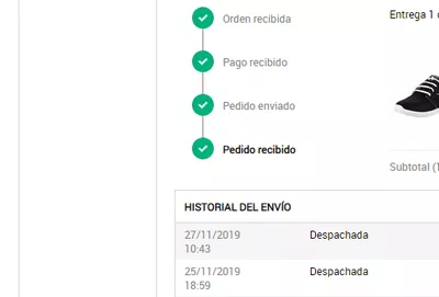 Numero de seguimiento