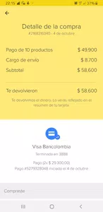 No veo la devolución del dinero por ningún lado y ya pasó más de un mes gracias