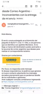 Se robaron mi paquete del exterior