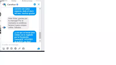 Negativa a emitir factura a