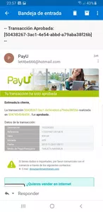 Compra inexistente con mi tarjeta en payu