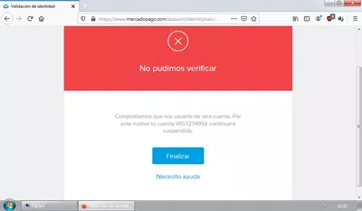 Cuenta suspendida