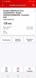Estafa cargo en cuenta sin mi consentimiento