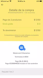 Despues de mas de un mes de cancelar el pedido #1000000231500672 no lo devuelven