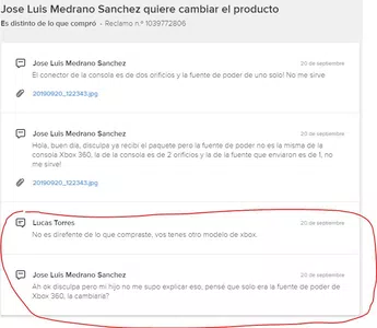 No sacan reclamo iniciado por el comprador