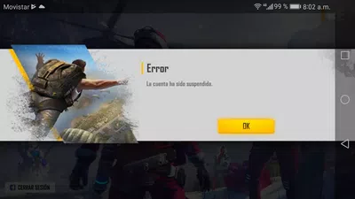 Me suspendieron l cuenta en free fire