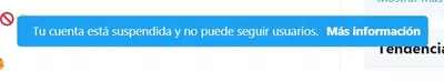 Suspension de cuenta de twitter sin motivos!!!
