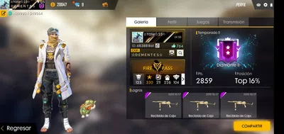 La cuenta de free fire