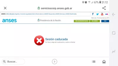 Caducada la pagina