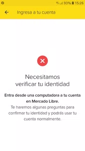 No puedo entrara ami cuenta de mercado libre