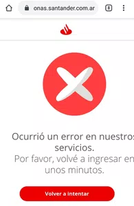 Imposibilidad de hacer transferencias