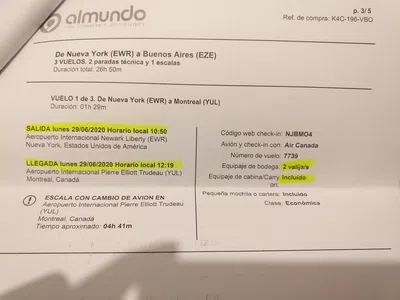 No me devuelven el dinero de mi viaje, dan solución u opción a un error de ellos