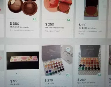 Productos piratas en mercado libre anexo pagina oficial https://www.toofaced.co