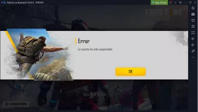 Dice que mi cuenta a sido suspendida y no uso hack