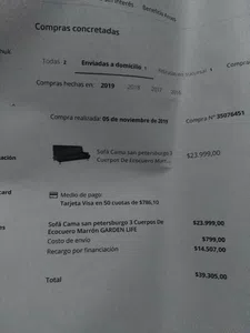 No me entregaron el producto abonado a garbarino por $ 39.304,83 pesos