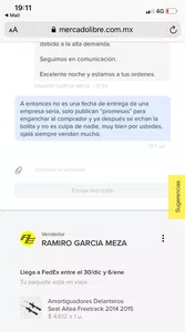 No llegó el pedido