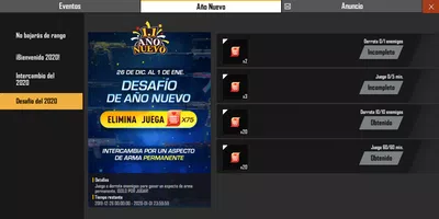 Evento de skins de armas permanente
