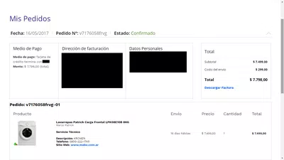 Que me entreguen la compra realizada hace un mes