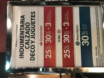Santander rio descuentos falabella