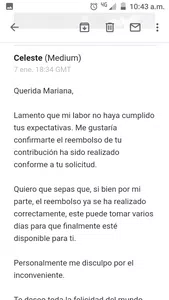 Posible estafa con un sitio llamado celeste médium que
