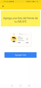 No me deja insertar ine/ife para identificarme