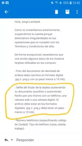Me piden datos como si fuera titular de una tarjeta de credito...y yo no tengo