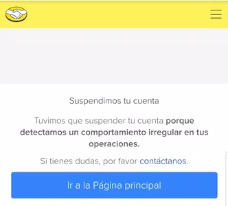 Suspendieron mi cuenta con $15,347 mx