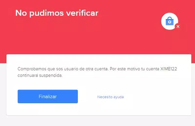 Me suspendieron la cuenta