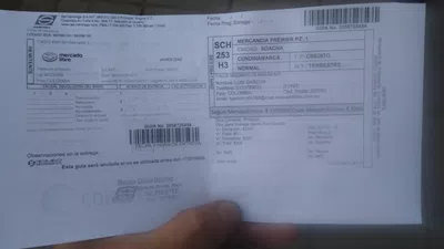 Desde el 27 de diciembre tienen una mercancía q envié a soacha y  no a llegado