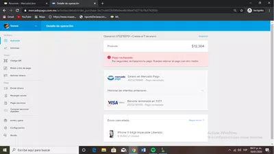 Mercado libre no a regresado dinero de una compra