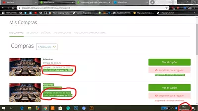 No me permiten realizar uso de veneficio e incumplimiento de fecha del mismo