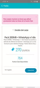 No puedo canjear mis puntos
