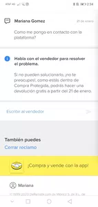 No puedo realizar mi devolución