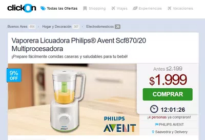 Compré y pagué en click on, pero el producto no está disponible