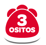 Avena 3 ositos con jebe en su interior